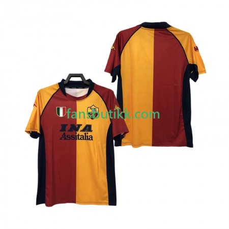 Fotballdrakt AS Roma 2000-2001 Retro Hjemmetrøye Kortermet